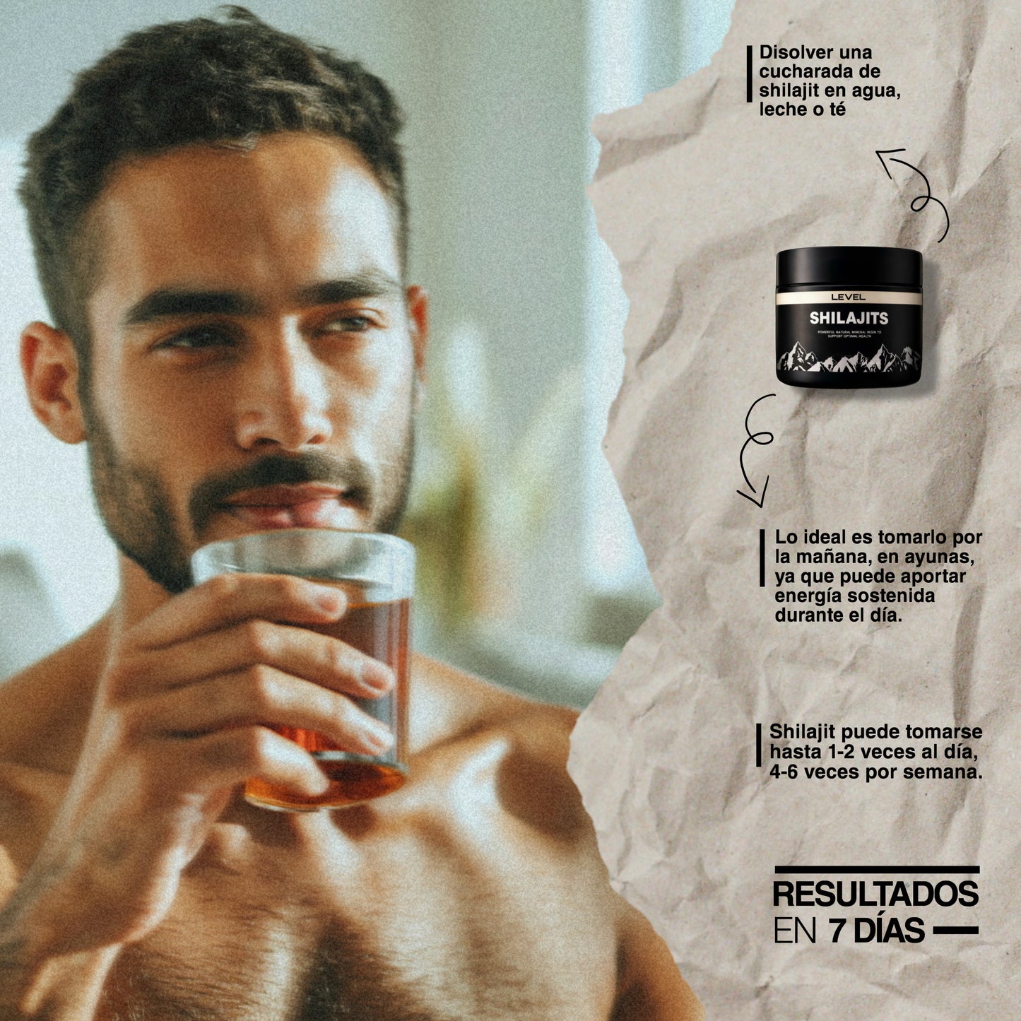 LEVEL Shilajits-Eleva tu rendimiento sexual en 7 días.
