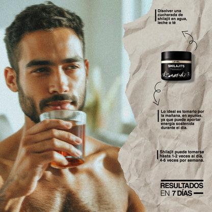 LEVEL Shilajits-Eleva tu rendimiento sexual en 7 días.
