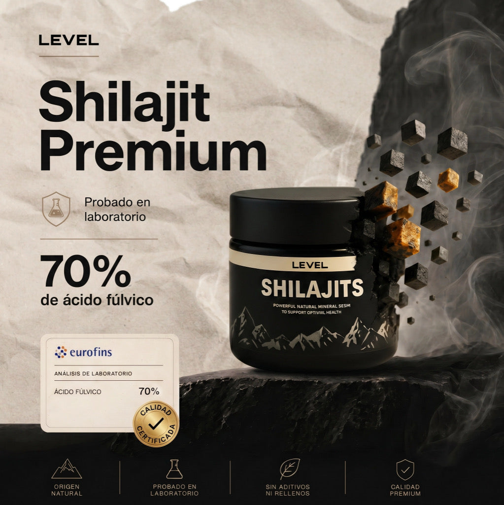 LEVEL Shilajits-Eleva tu rendimiento sexual en 7 días.